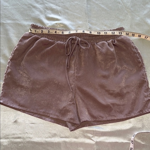 Harlowe & Graham Brown 3” Sleep Shorts Elastic Drawstring Waistband Sz M - Picture 5 of 8